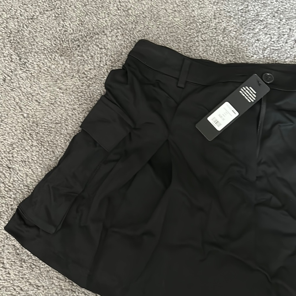 NWT Black micro cargo skirt